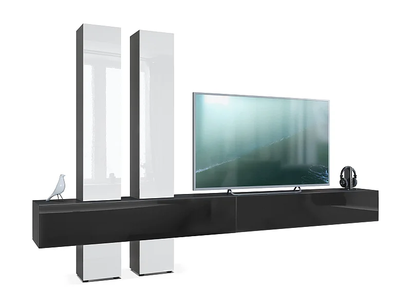 WOHNWAND Moja Türen in Weiß Hochglanz