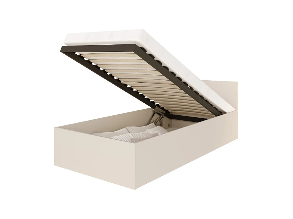 Lit Panama 90x190 + coffre - Sommier inclus Cachemire