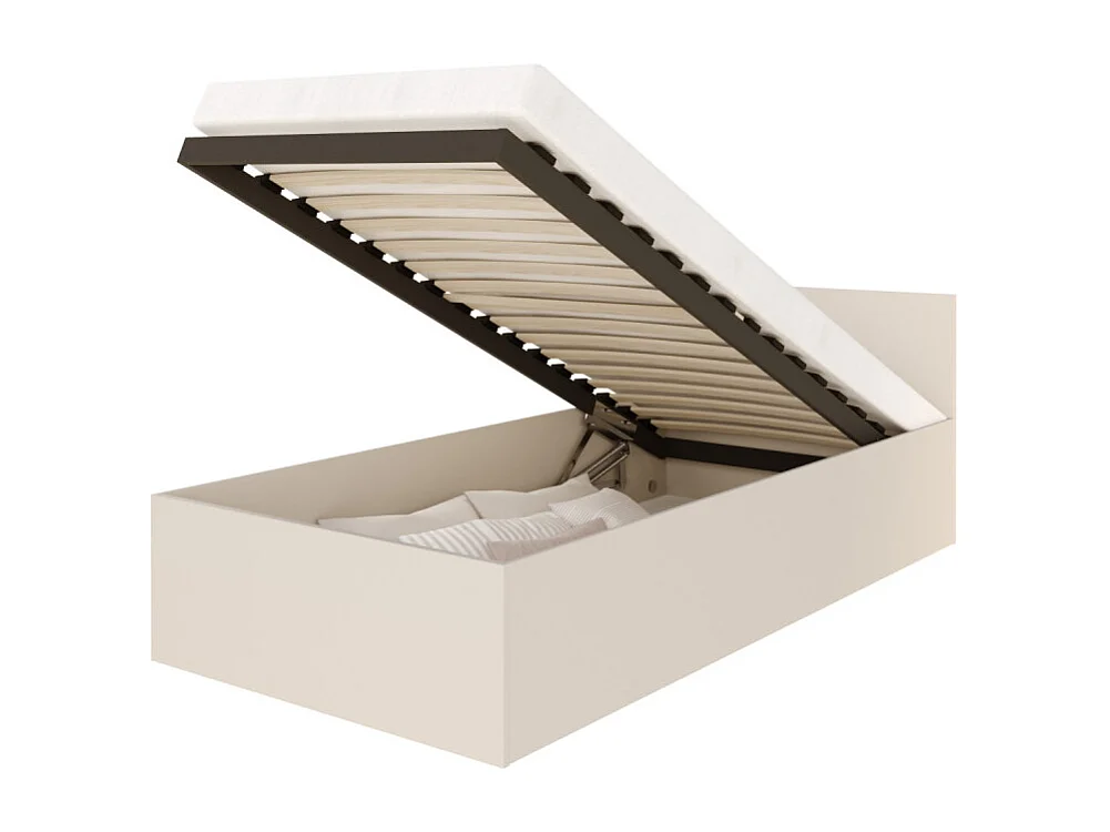 Lit coffre Panama 90x190  - Sommier inclus Cachemire