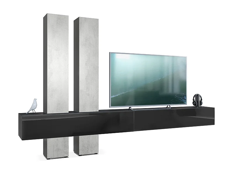 WOHNWAND Moja Türen in Beton Oxid Optik