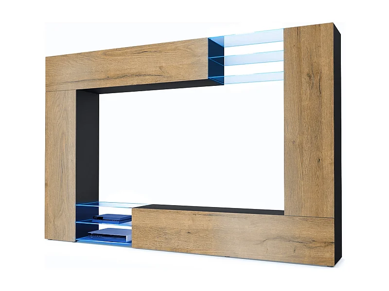 WOHNWAND Mirage Front in Eiche Natur