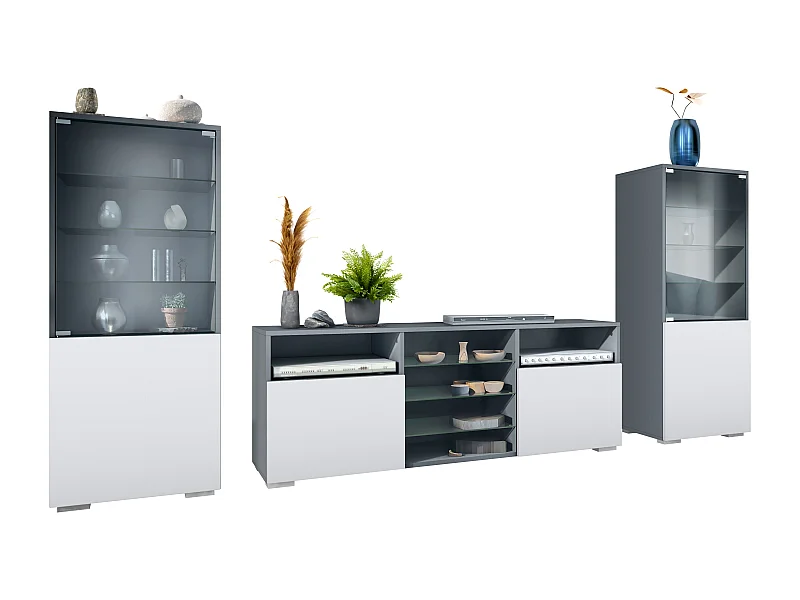 WOHNWAND Granada Weiß matt