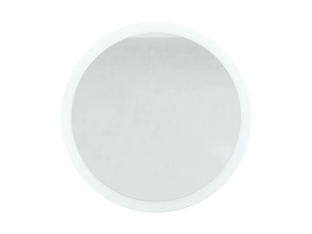 Espejo Globe 80 cm, Espejo de Pared Redondo Decorativo para Recibidor y Sala de Estar con Marco de MDF en gris de alto brillo