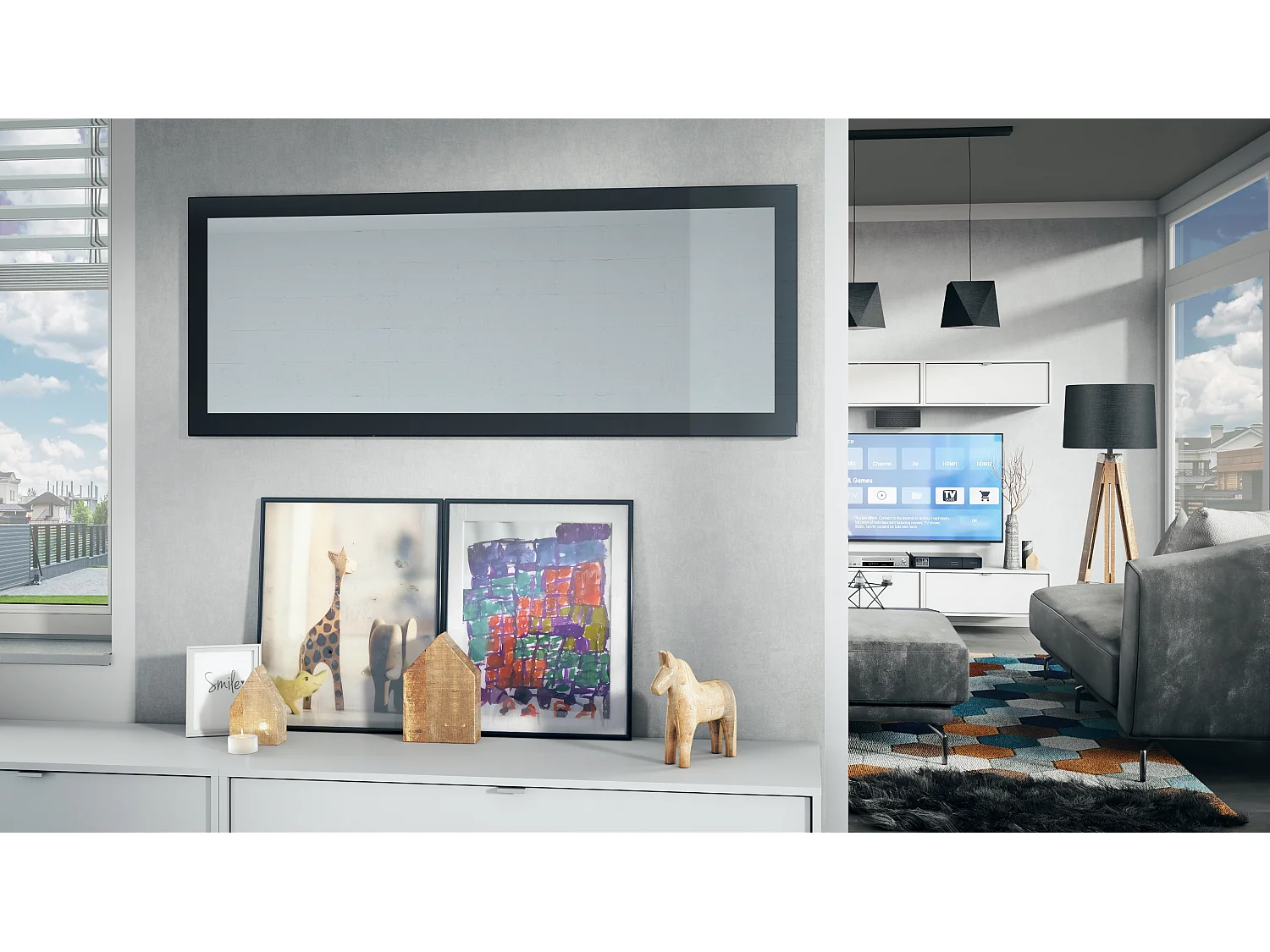 SPIEGEL Lima Schwarz Hochglanz