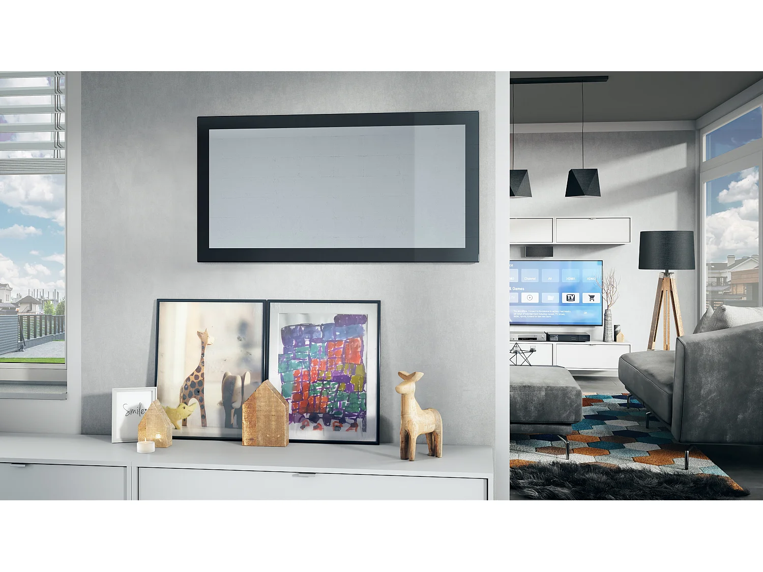 SPIEGEL Lima Schwarz Hochglanz