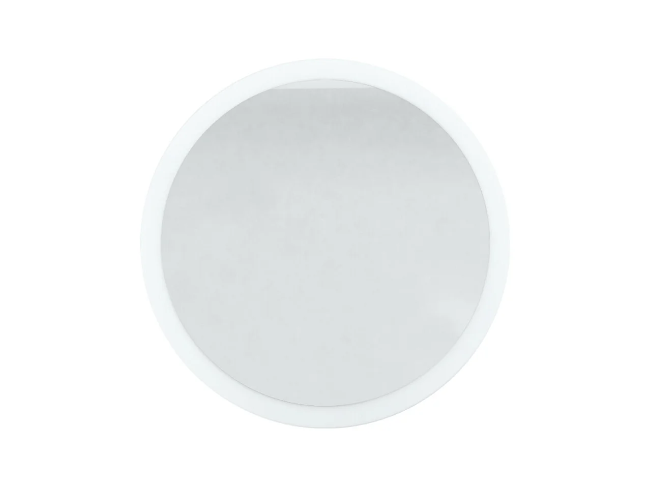 Globe Miroir 80 cm, Miroir Murale Rond Décoratif pour Couloir et Salon avec Cadre en MDF en aspect béton oxyde