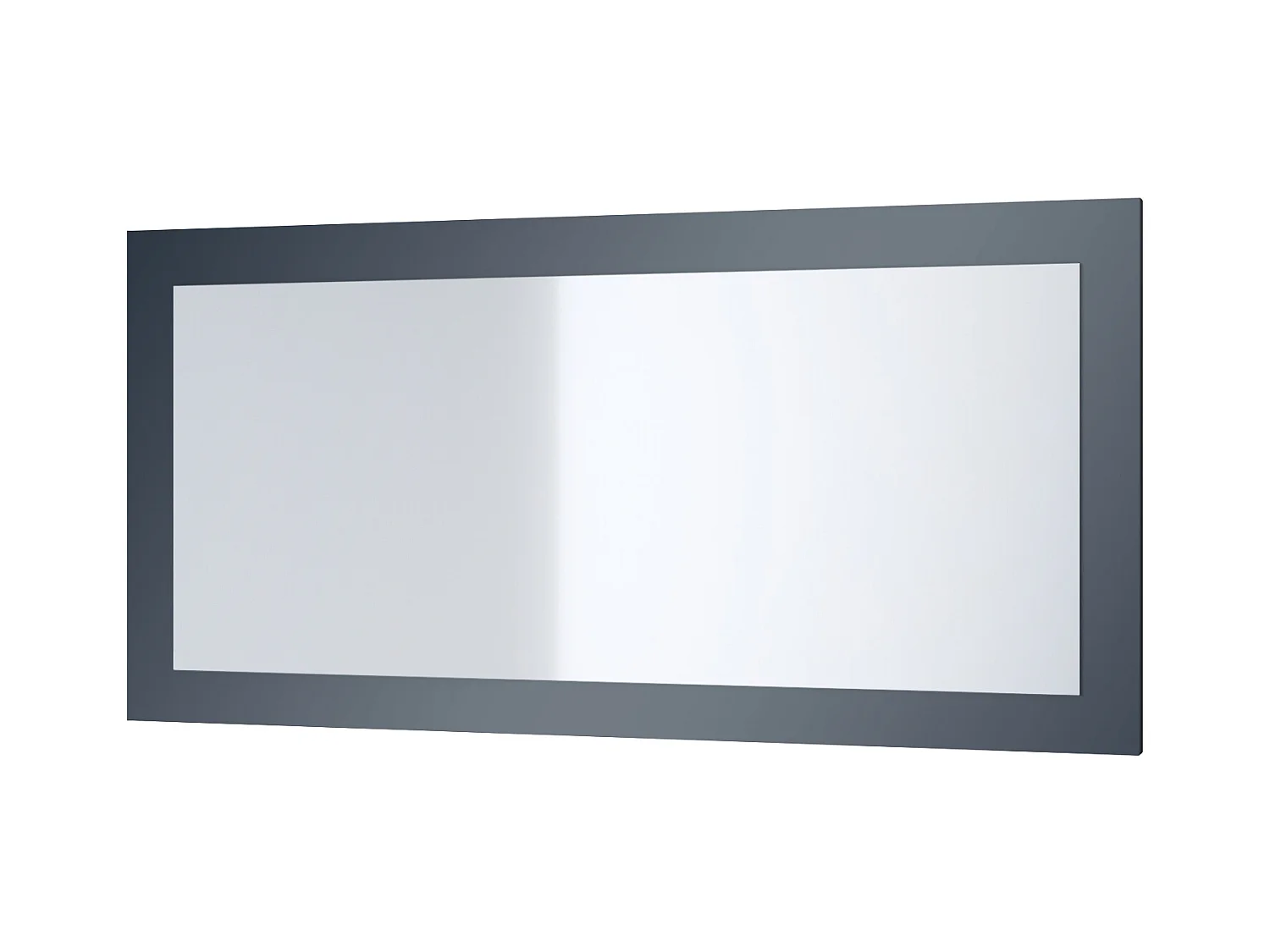 Enigme Miroir 89, miroir mural avec cadre au style moderne, Bleu royal (89 x 45 cm)
