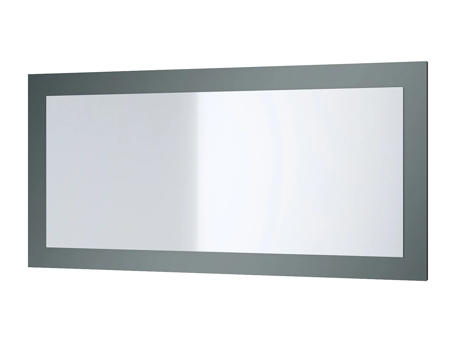 Enigme Miroir 89, miroir mural avec cadre au style moderne, Fjord vert (89 x 45 cm)