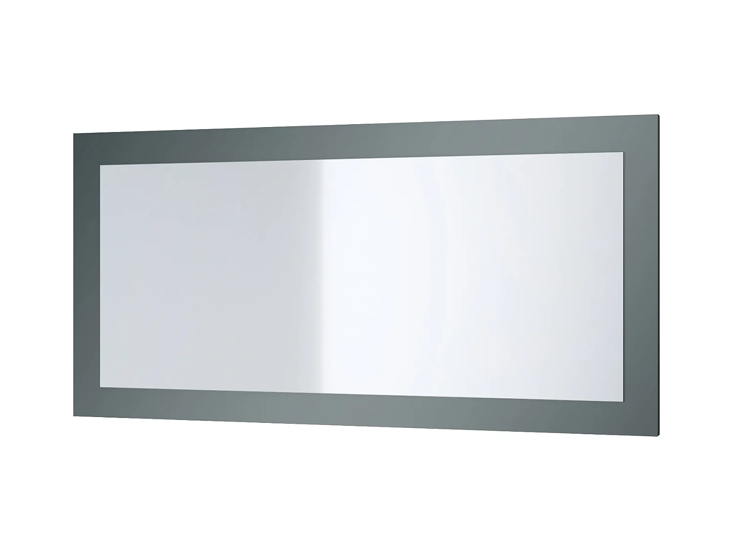 Enigme Miroir 89, miroir mural avec cadre au style moderne, Fjord vert (89 x 45 cm)