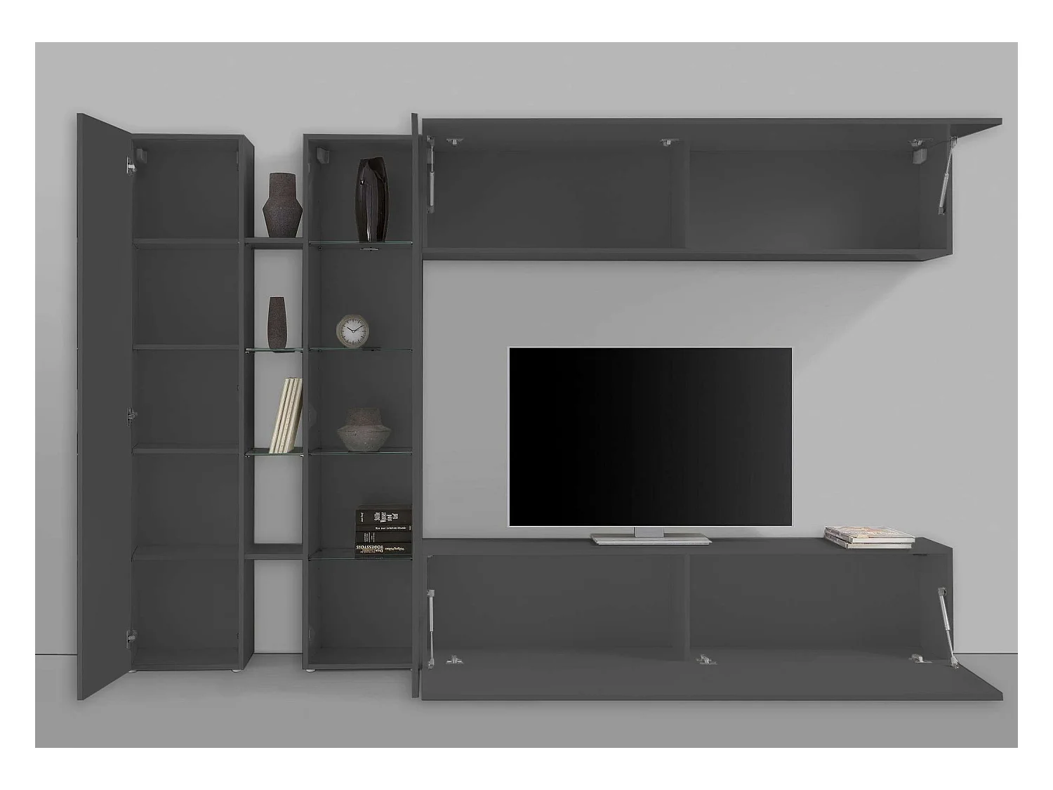 Mueble TV moderno Mueble pared Mueble pared Note Duet