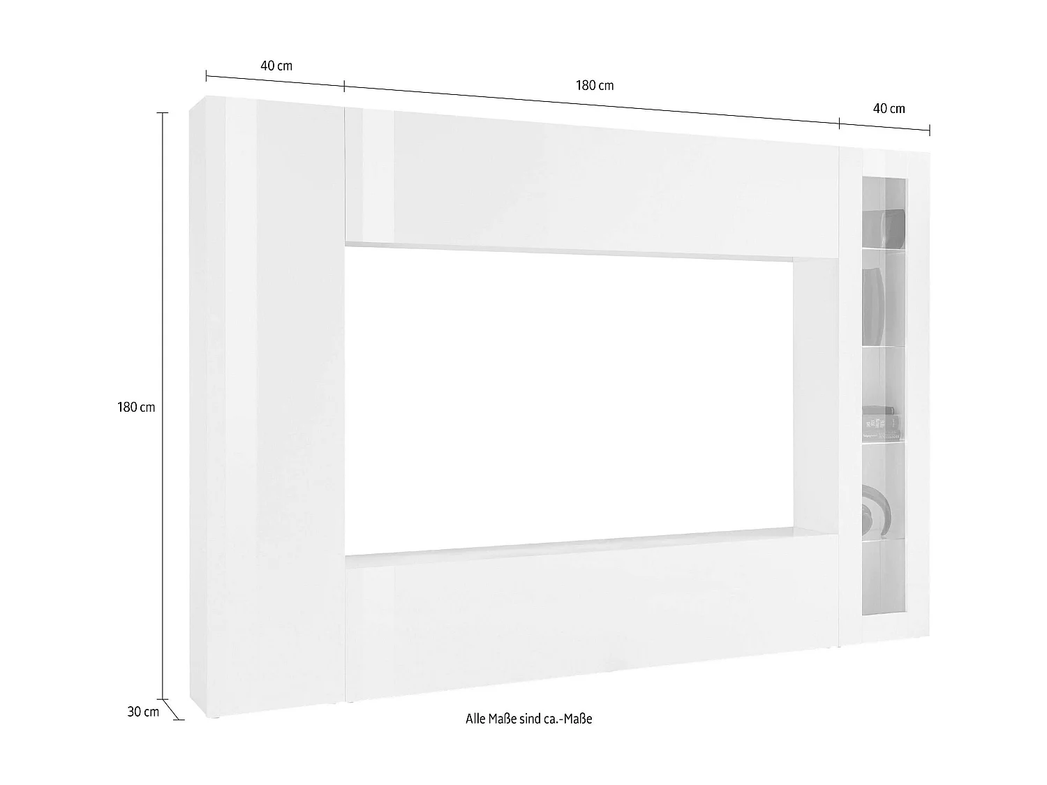 Mueble TV moderno de pared Note Ledge