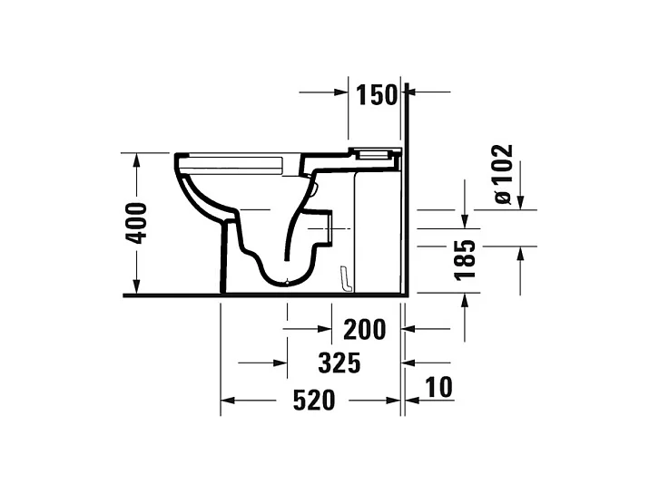 WC à poser DURAVIT Duravit No.1 avec abattant frein de chute