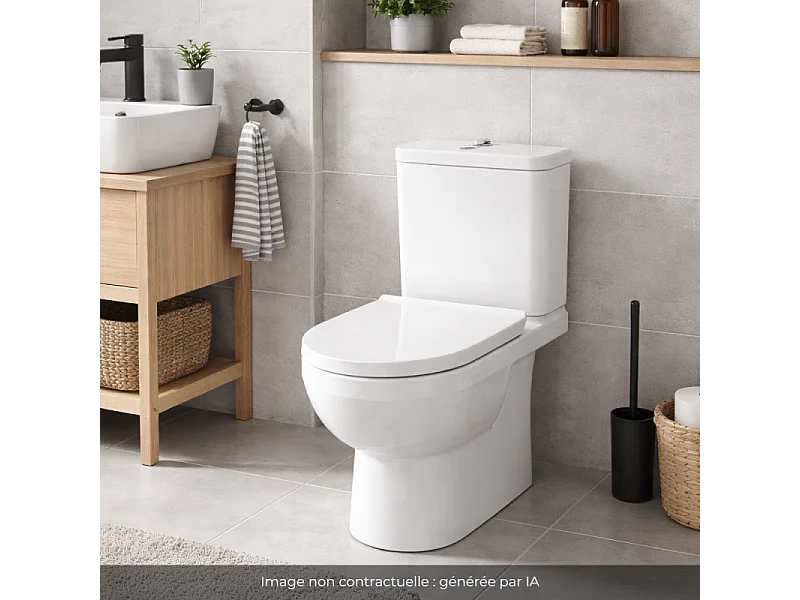 WC à poser DURAVIT Duravit No.1 avec abattant frein de chute + nettoyant