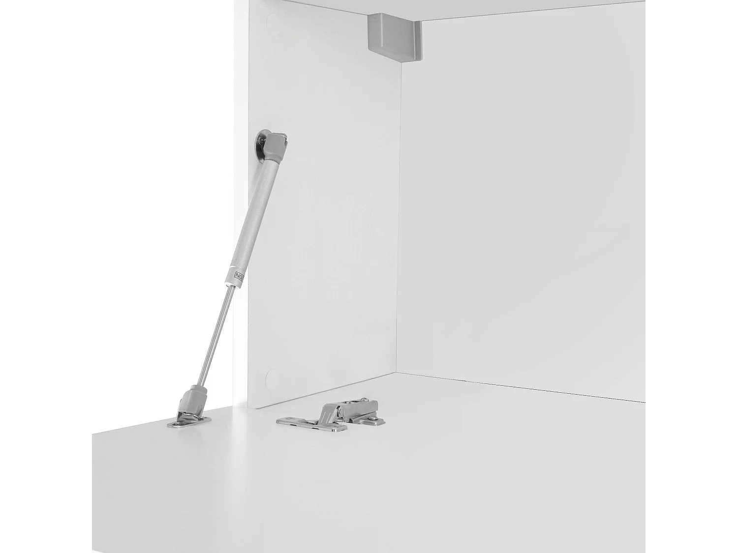 Meuble TV de salon moderne blanc 2 armoires Vibe WH