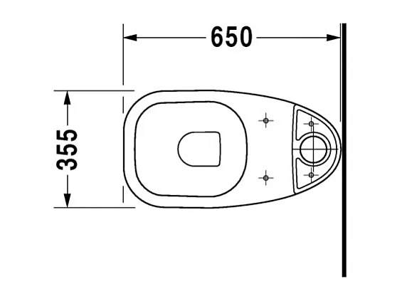 WC à poser DURAVIT D-code avec abattant + nettoyant