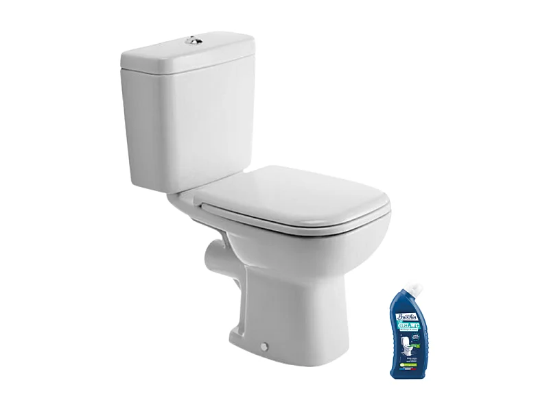 WC à poser DURAVIT D-code avec abattant + nettoyant