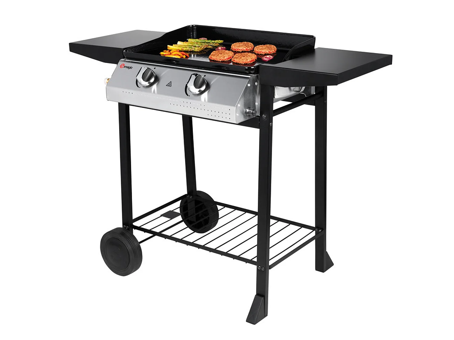 Plancha à gaz 2 feux 5,3kW PAMPLUNA - SOMAGIC