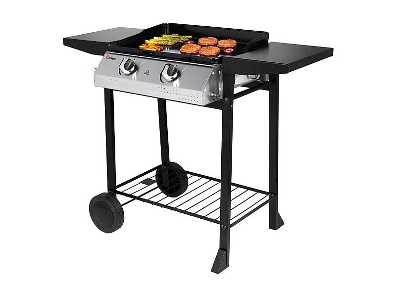 Plancha à gaz 2 feux 5,3kW PAMPLUNA - SOMAGIC