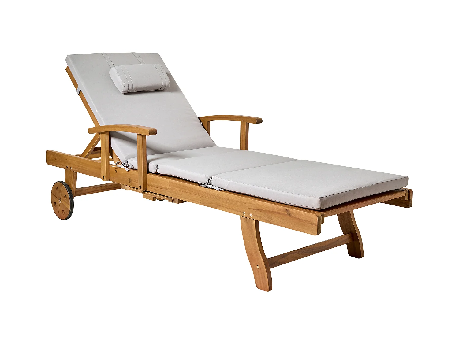 Transat avec coussin JAVA PREMIUM Acacia Gris clair