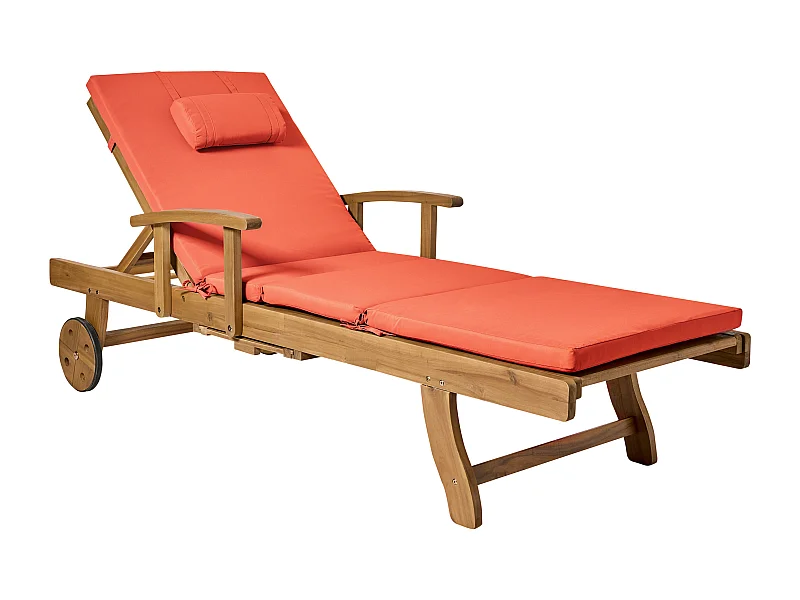 Transat avec coussin JAVA PREMIUM Acacia Rouge