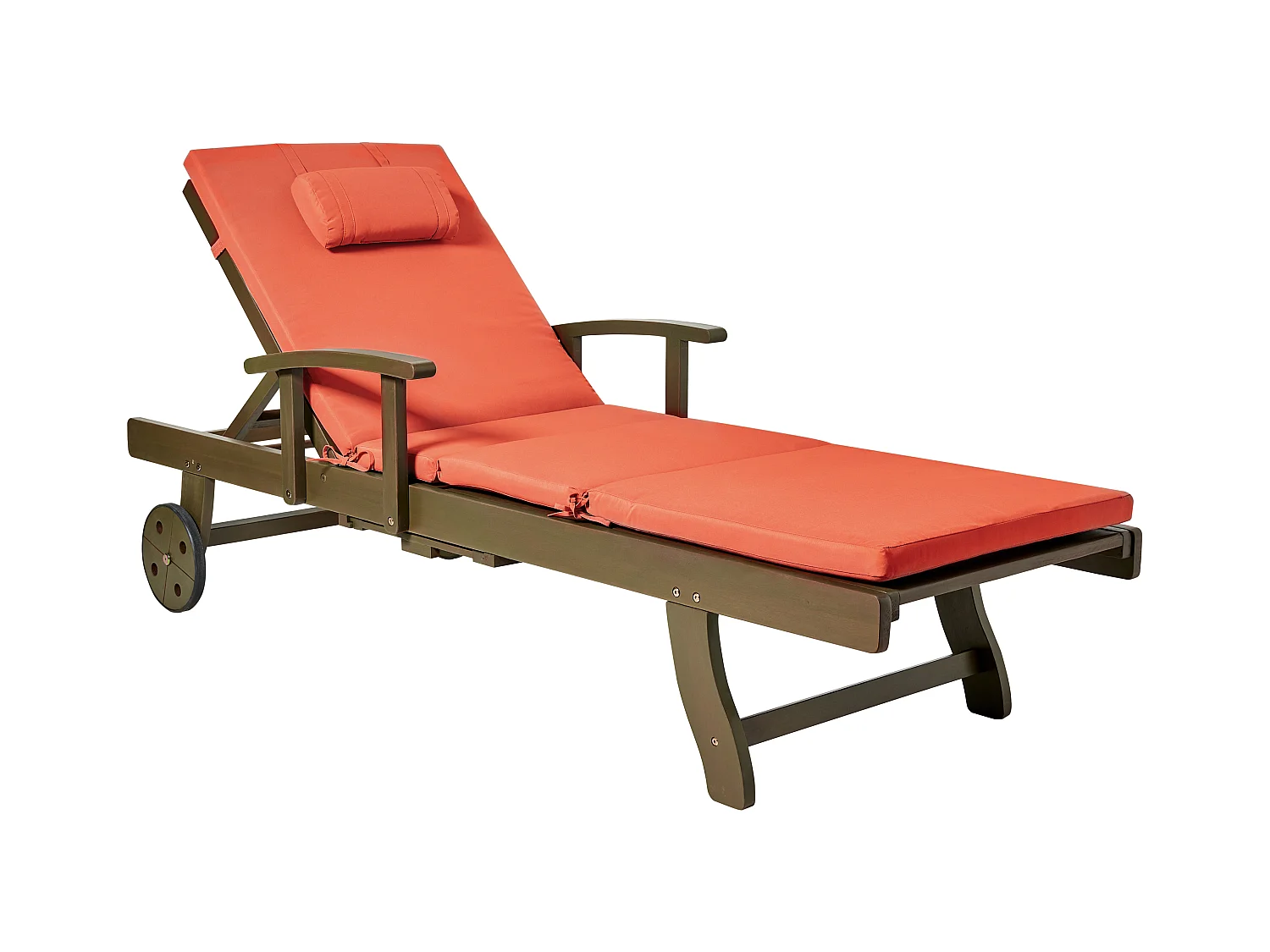 Transat avec coussin AMANTEA PREMIUM II Acacia Rouge