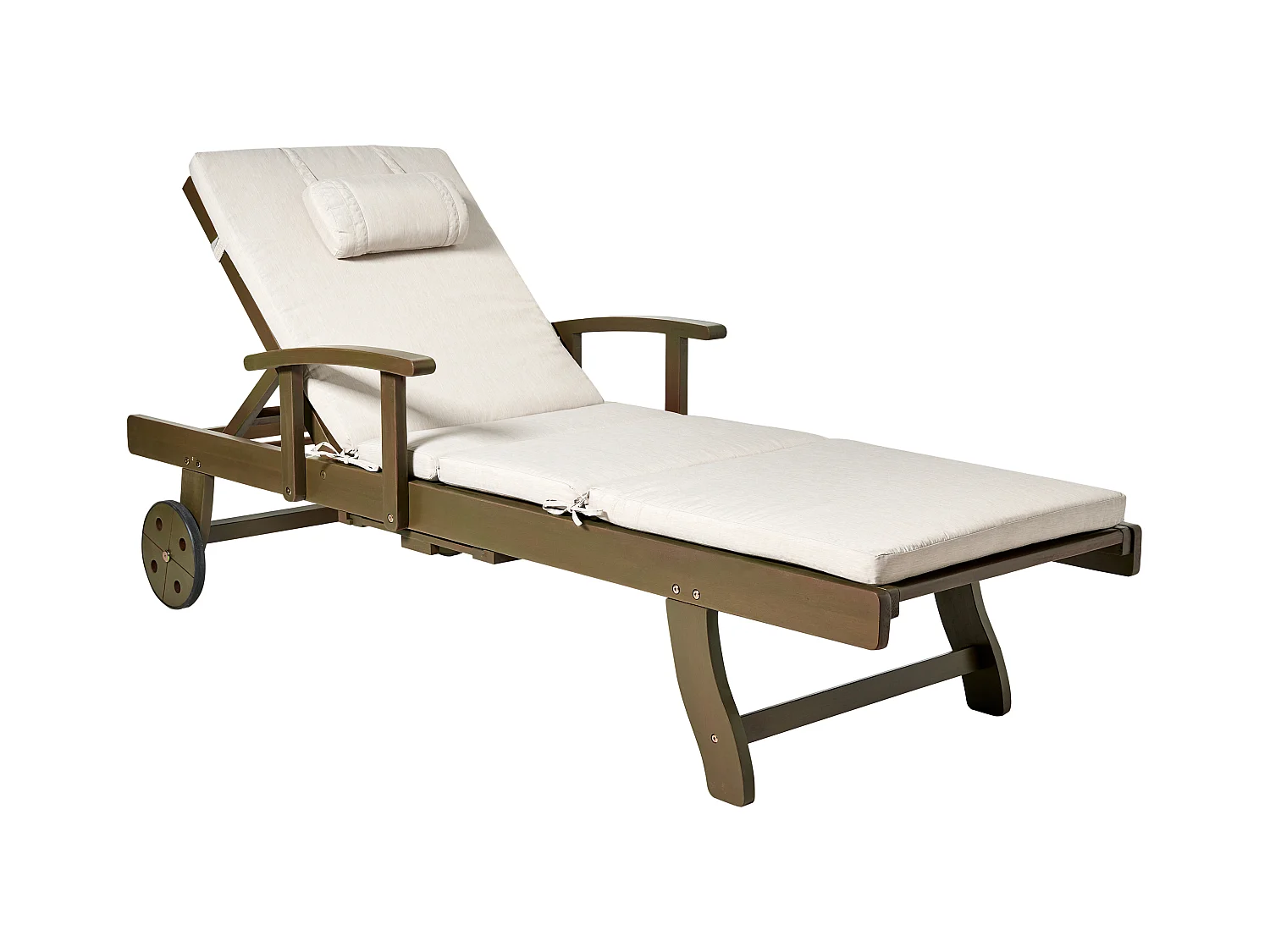 Transat avec coussin AMANTEA PREMIUM II Acacia Beige clair