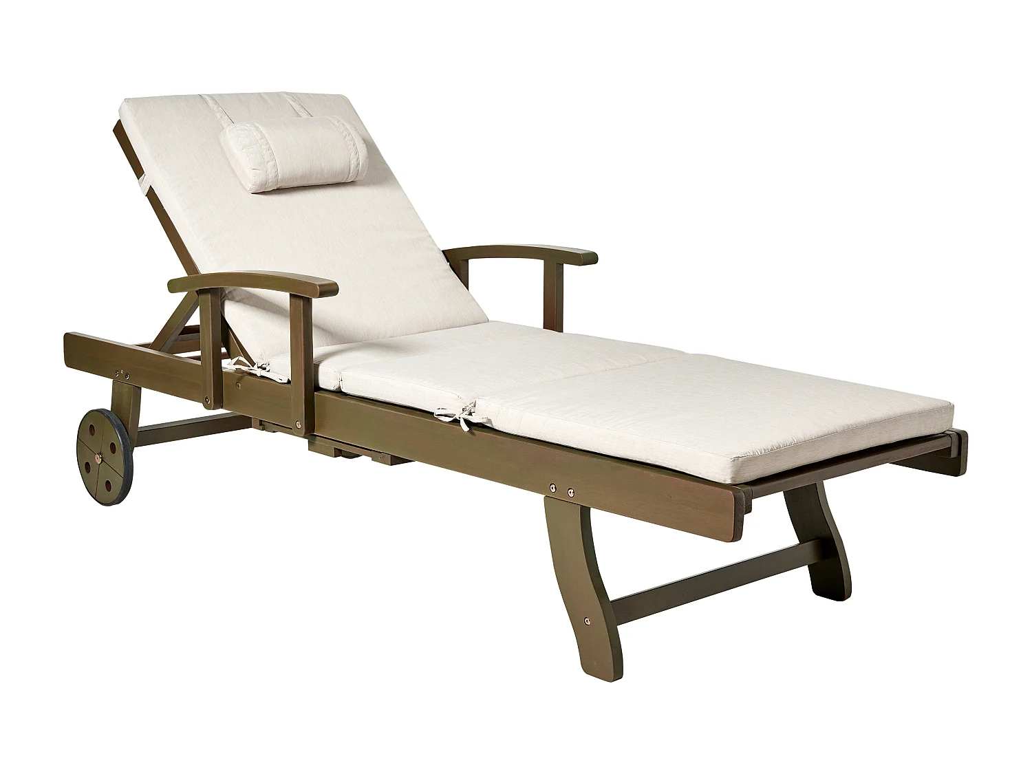 Transat avec coussin AMANTEA PREMIUM II Acacia Beige clair