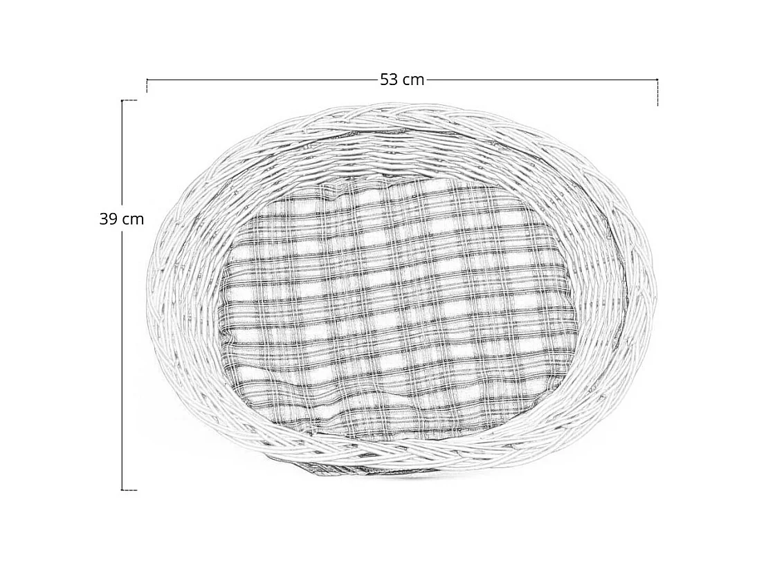 Lit panier igloo à deux niveaux en osier naturel avec deux coussins