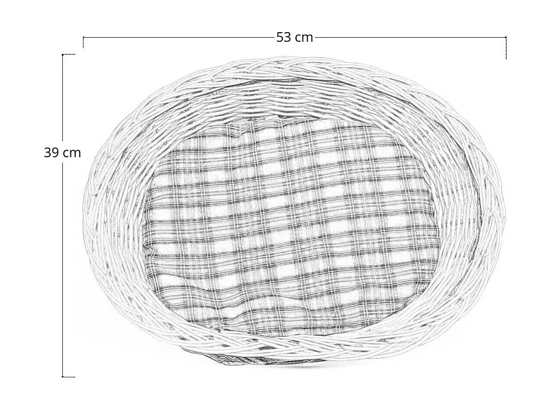 Cuccia cesto lettino igloo a due piani in vimini naturale con due cuscini