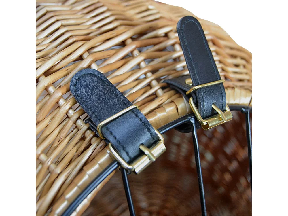 Panier de voyage en osier pour chien