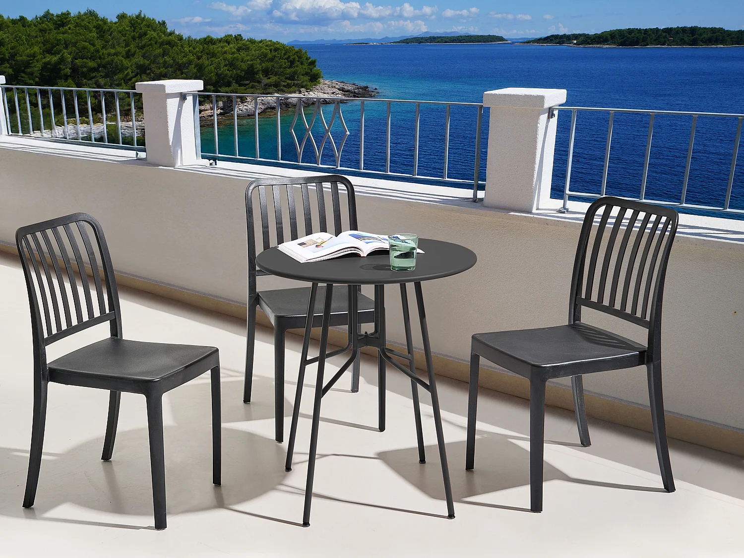 Table bistrot TALTAL 64 cm 64 cm Métal Noir