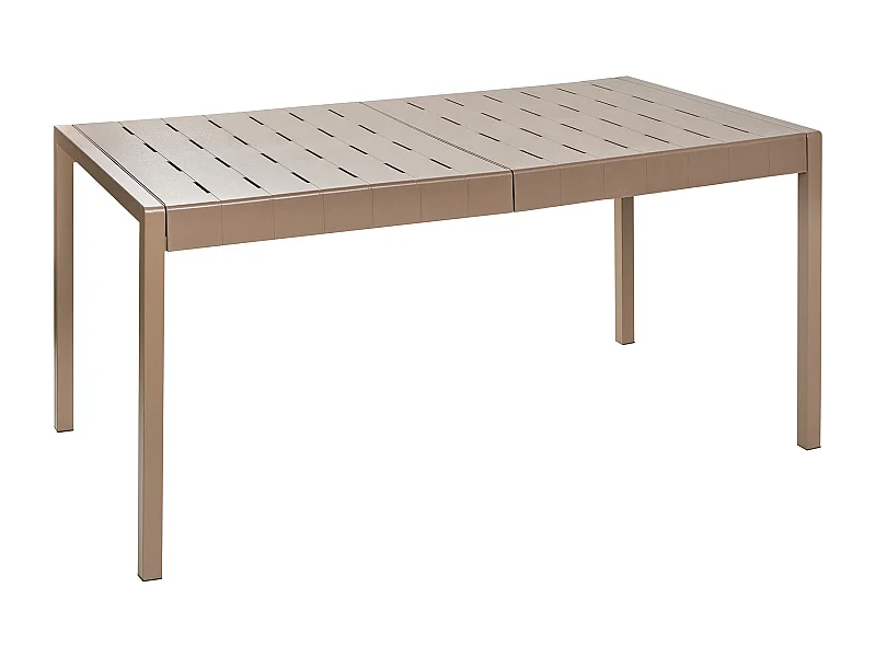 Table de salle à manger de jardin BARTICA 154 cm 84 cm Marron
