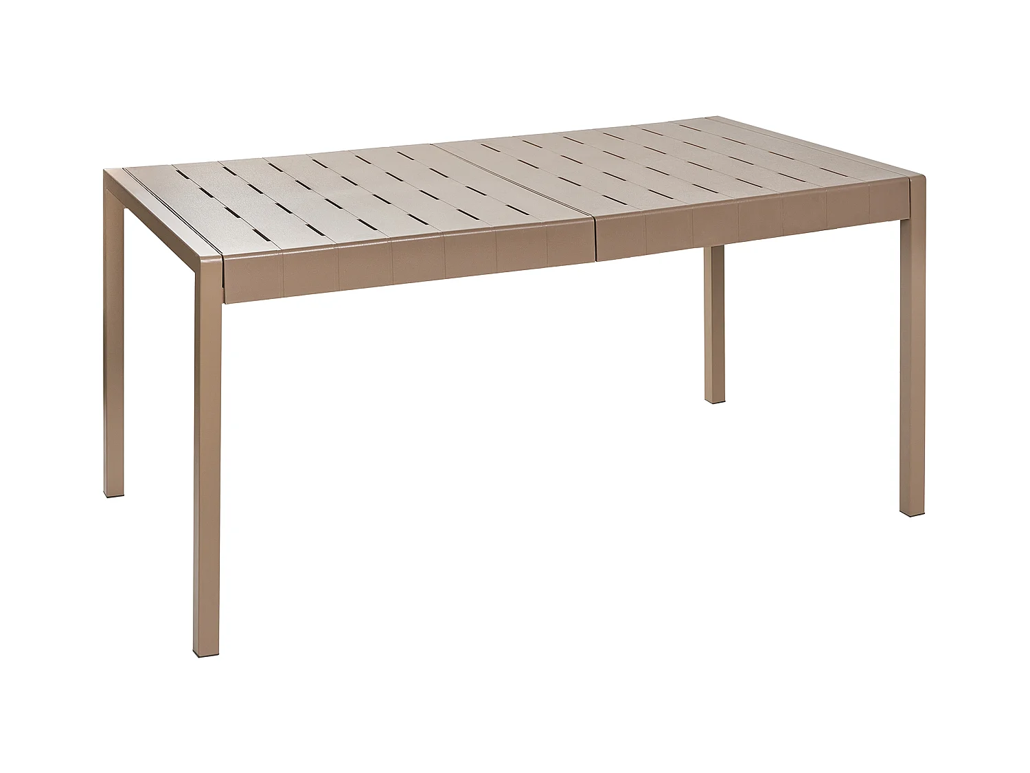 Table de salle à manger de jardin BARTICA 154 cm 84 cm Marron