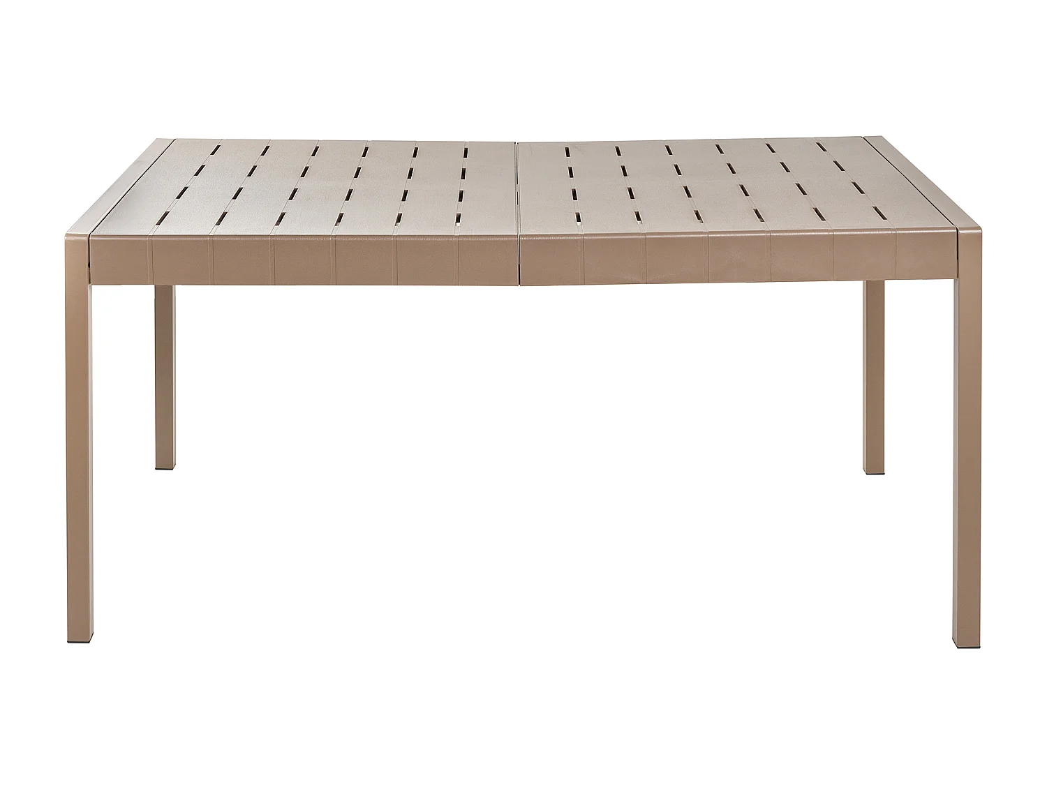 Table de salle à manger de jardin BARTICA 154 cm 84 cm Marron