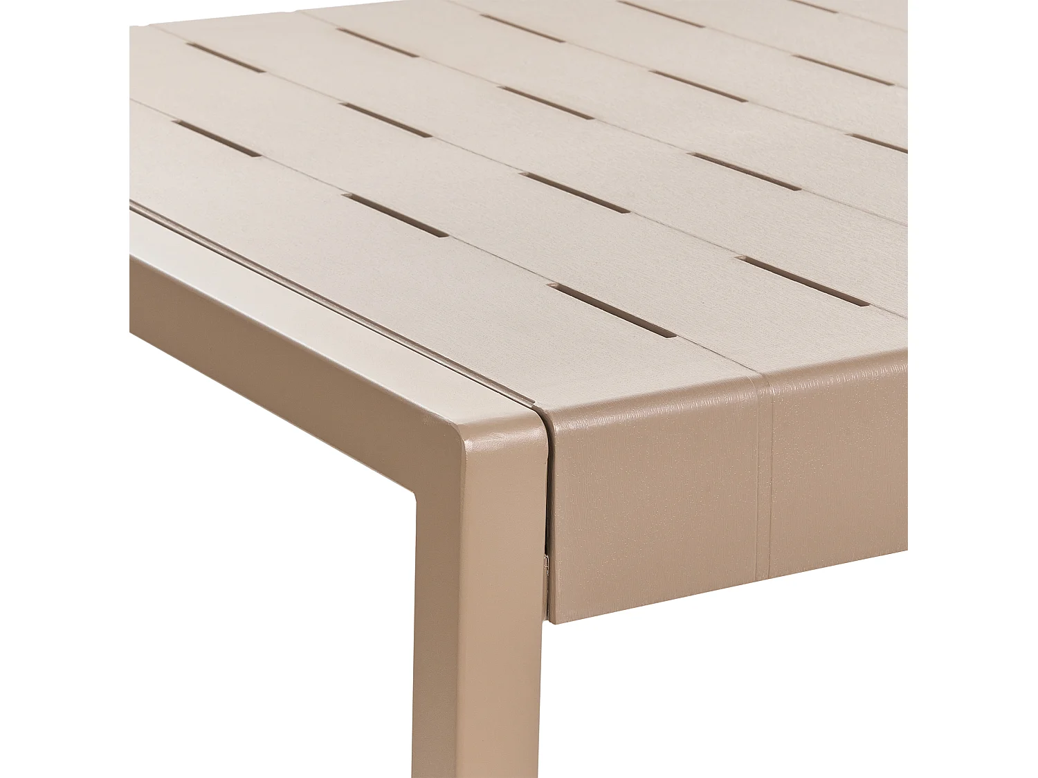 Table de salle à manger de jardin BARTICA 154 cm 84 cm Marron