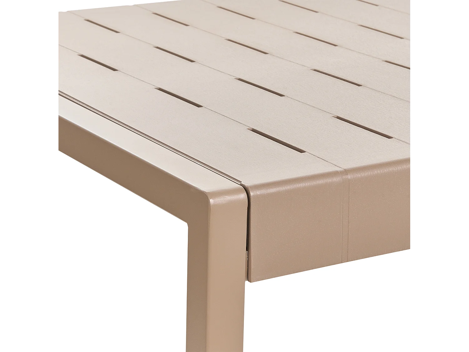 Table de salle à manger de jardin BARTICA 154 cm 84 cm Marron