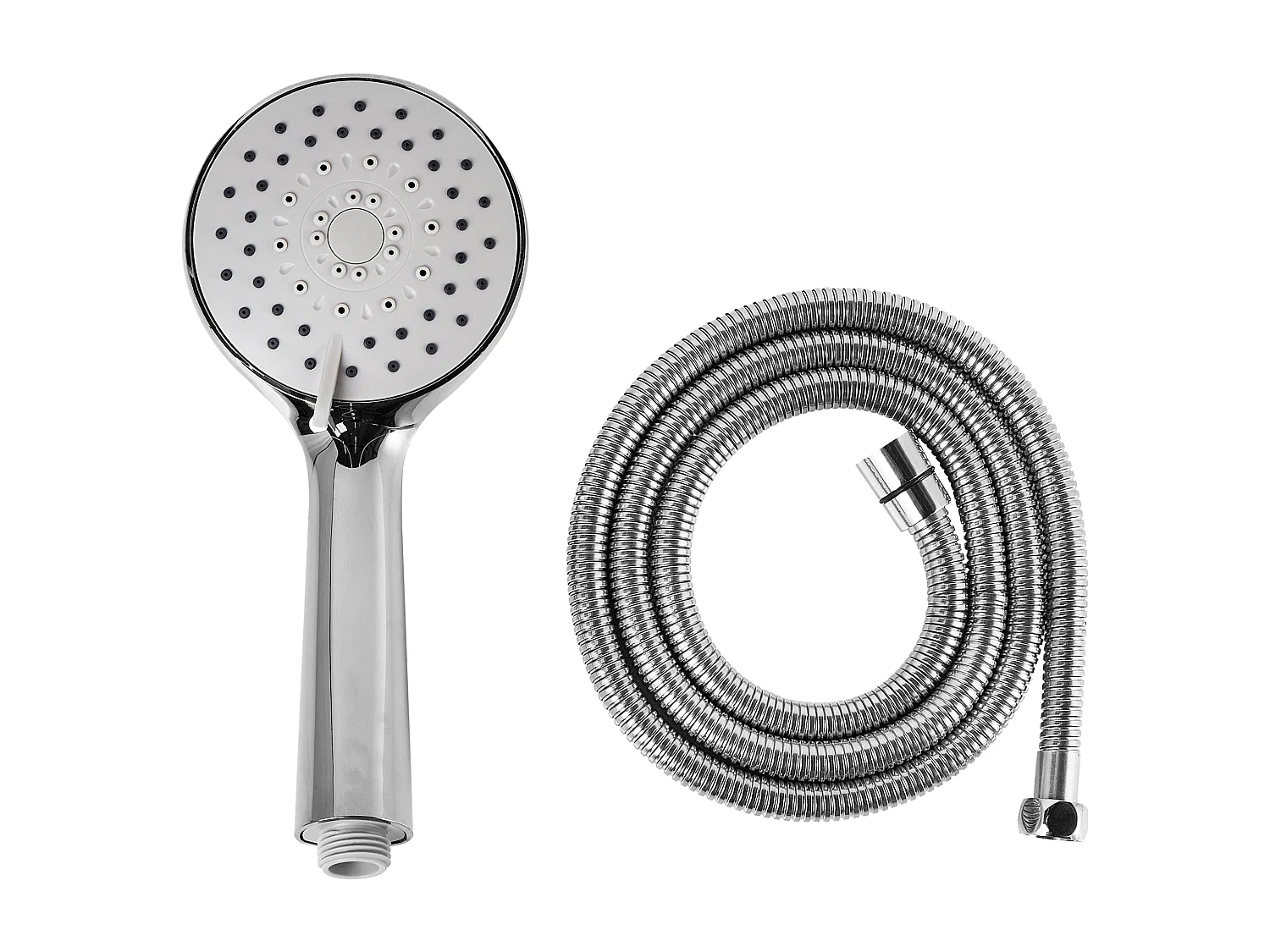 Kit de pommeau de douche avec tuyau flexible TAMUSHAL 3 modes Argenté