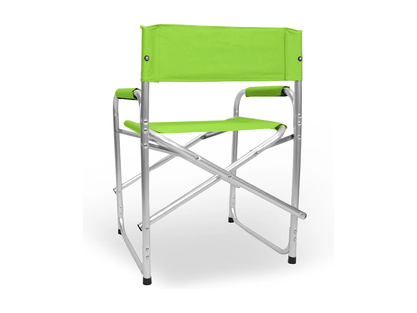 Sedia relax pieghevole Regista in alluminio con rivestimento in textilene verde