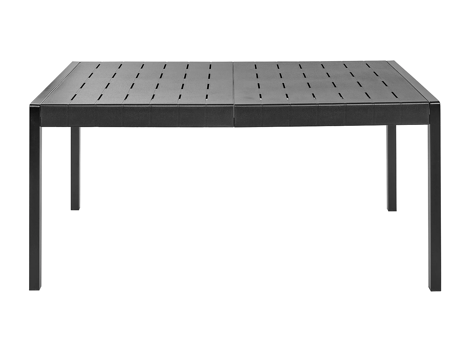 Table de salle à manger de jardin BARTICA 154 cm 84 cm Noir