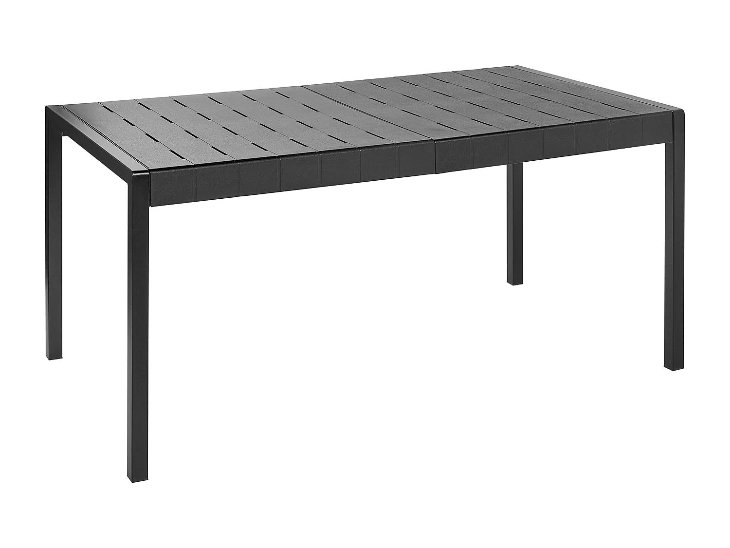 Table de salle à manger de jardin BARTICA 154 cm 84 cm Noir