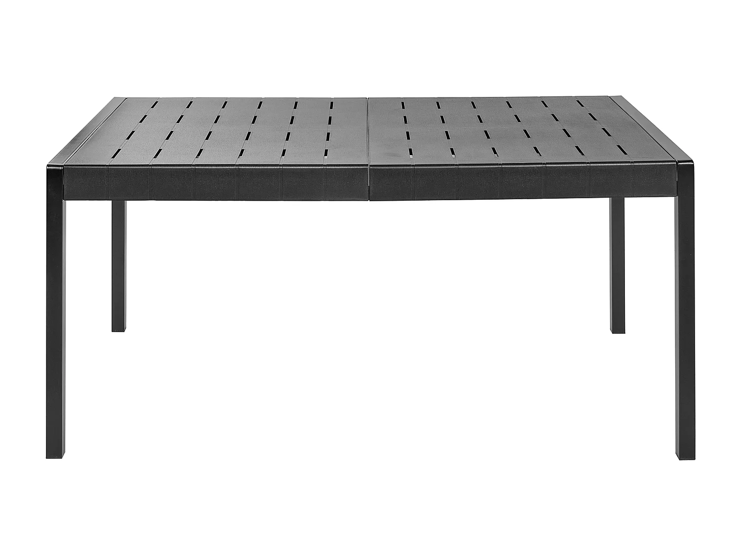 Table de salle à manger de jardin BARTICA 154 cm 84 cm Noir