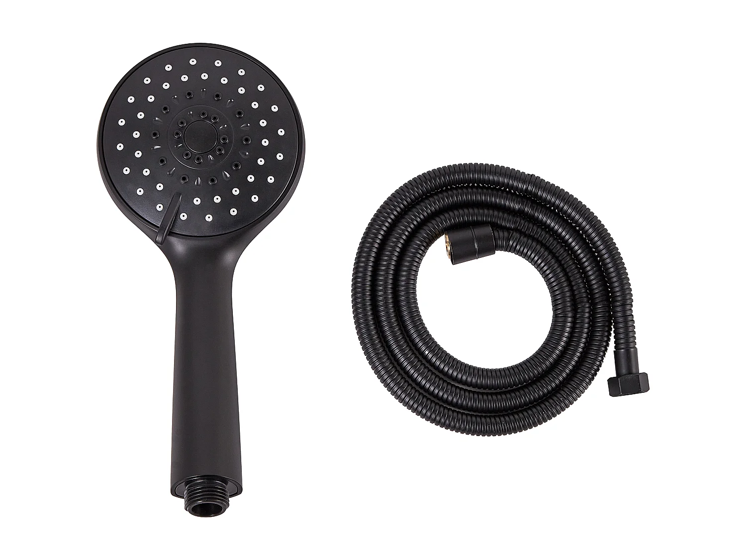 Kit de pommeau de douche avec tuyau flexible TAMUSHAL 3 modes Noir