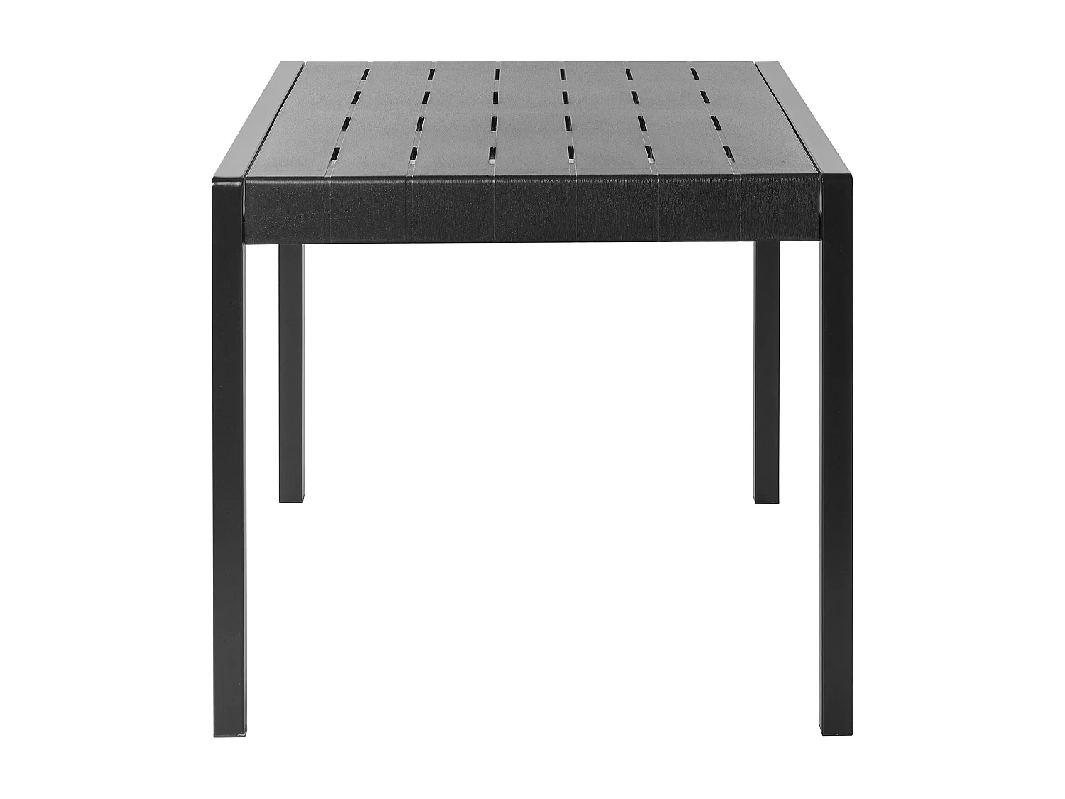Table de salle à manger de jardin BARTICA 81 cm 84 cm Noir