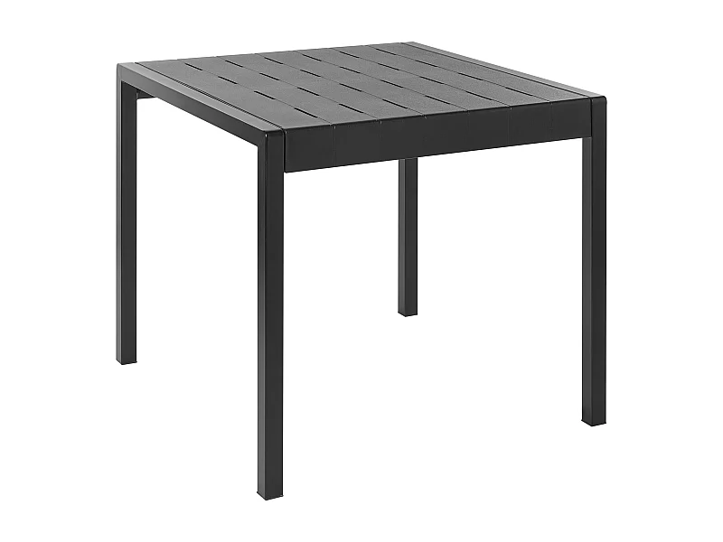 Table de salle à manger de jardin BARTICA 81 cm 84 cm Noir