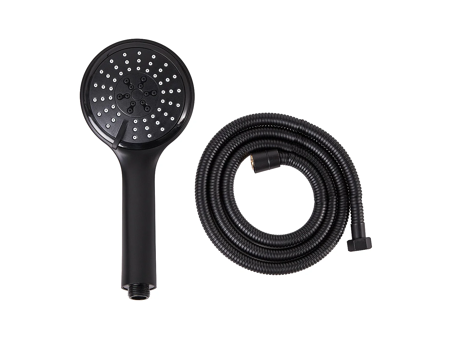 Kit de pommeau de douche avec tuyau flexible TUMPLE 3 modes Noir