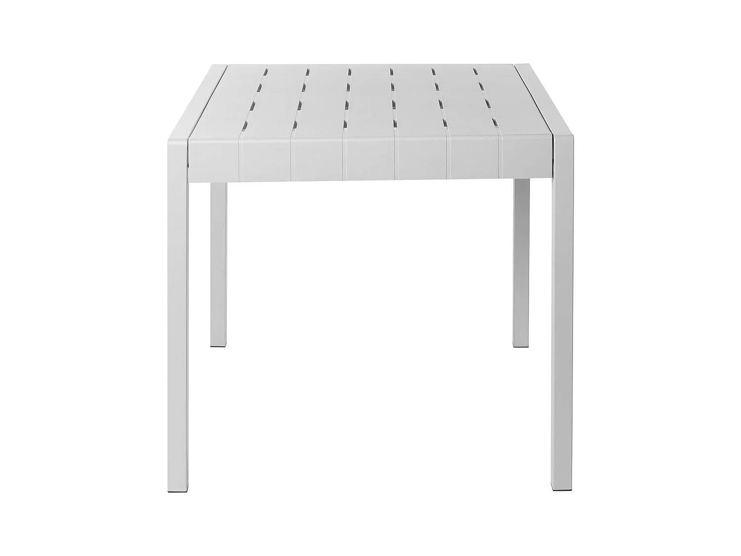 Table de salle à manger de jardin BARTICA 81 cm 84 cm Gris
