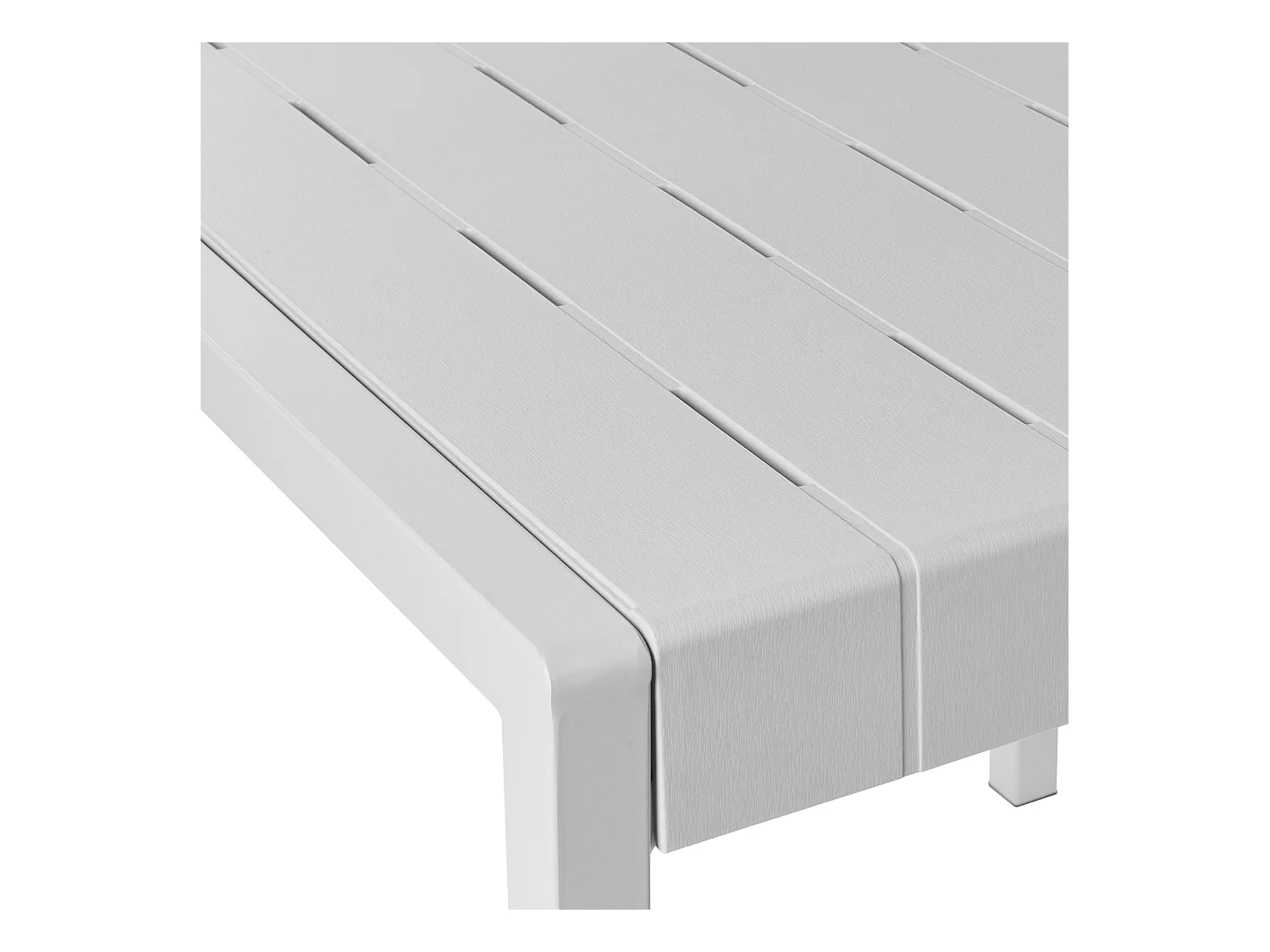 Table de salle à manger de jardin BARTICA 81 cm 84 cm Gris