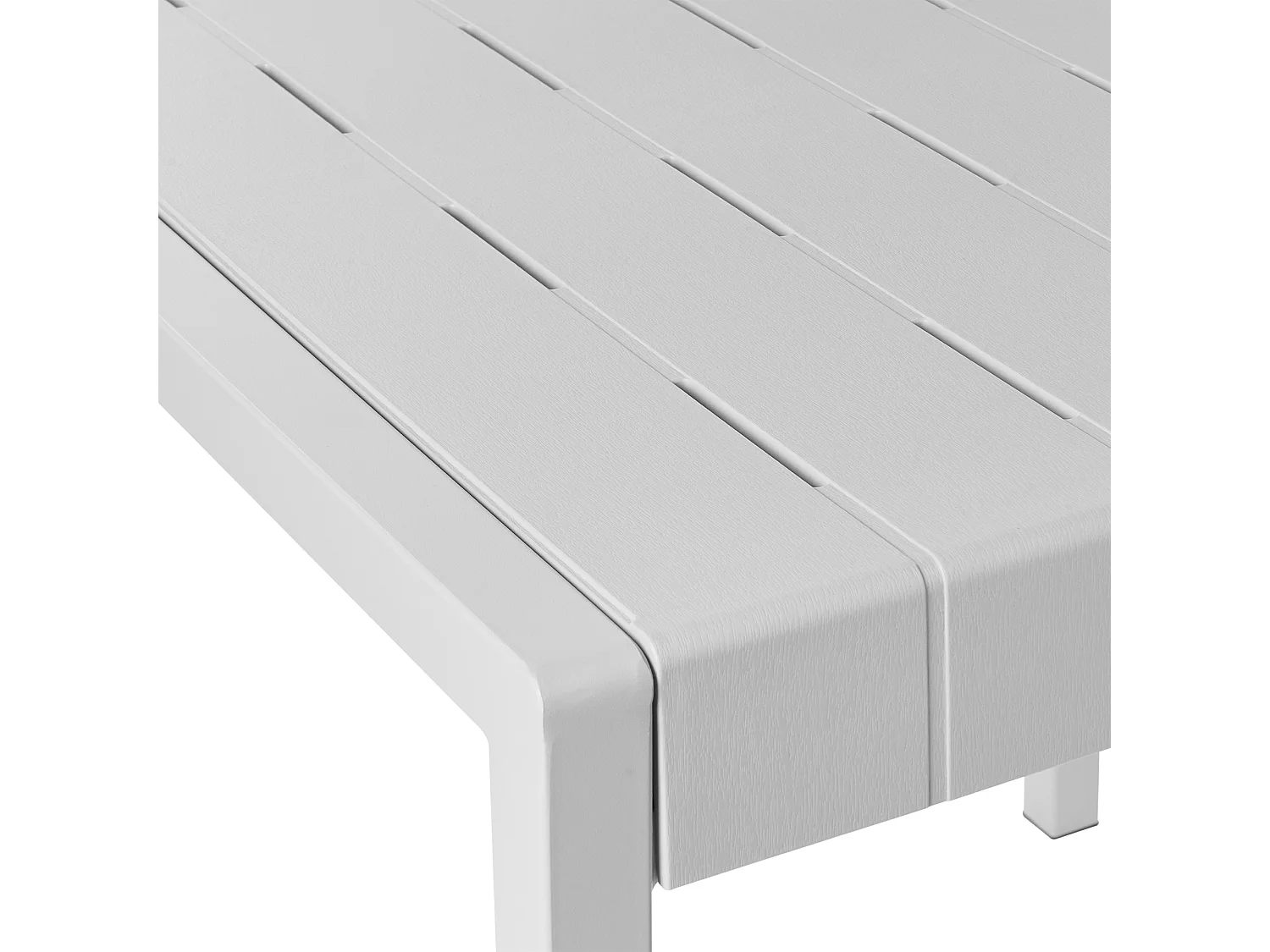 Table de salle à manger de jardin BARTICA 81 cm 84 cm Gris