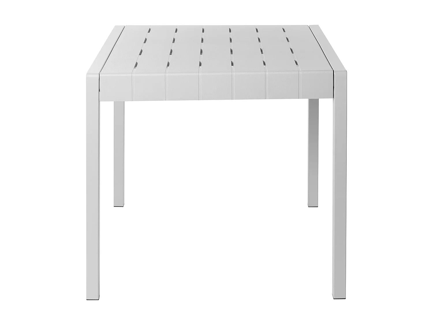Table de salle à manger de jardin BARTICA 81 cm 84 cm Gris