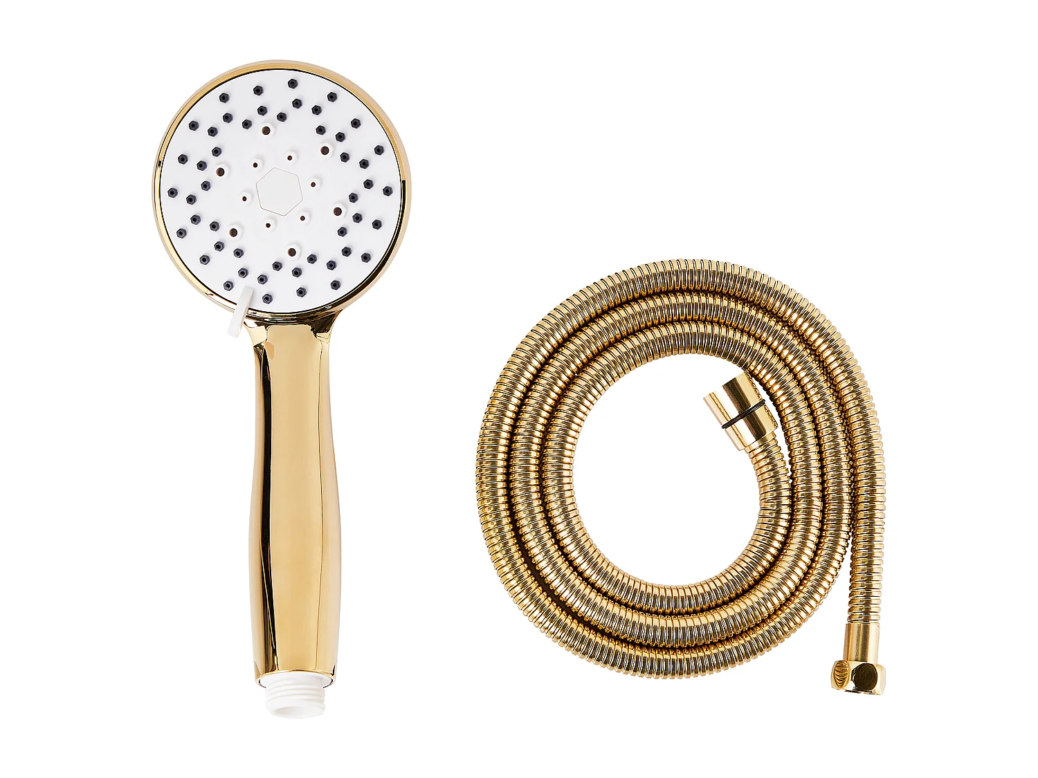 Kit de pommeau de douche avec tuyau flexible MACAY 3 modes Doré